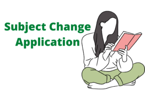 Subject Change Application
